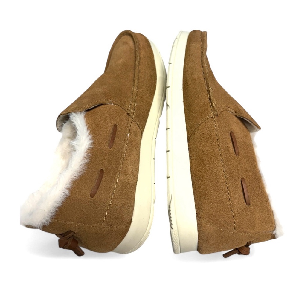 Sperry Women’s Moc-Slider Tan Suede Fleece-Lined Slip-On Shoes Size 7M - Picture 6 of 8